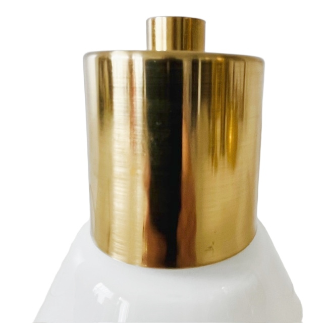 Vintage IKEA Wandlamp Goud Melkglas image 6