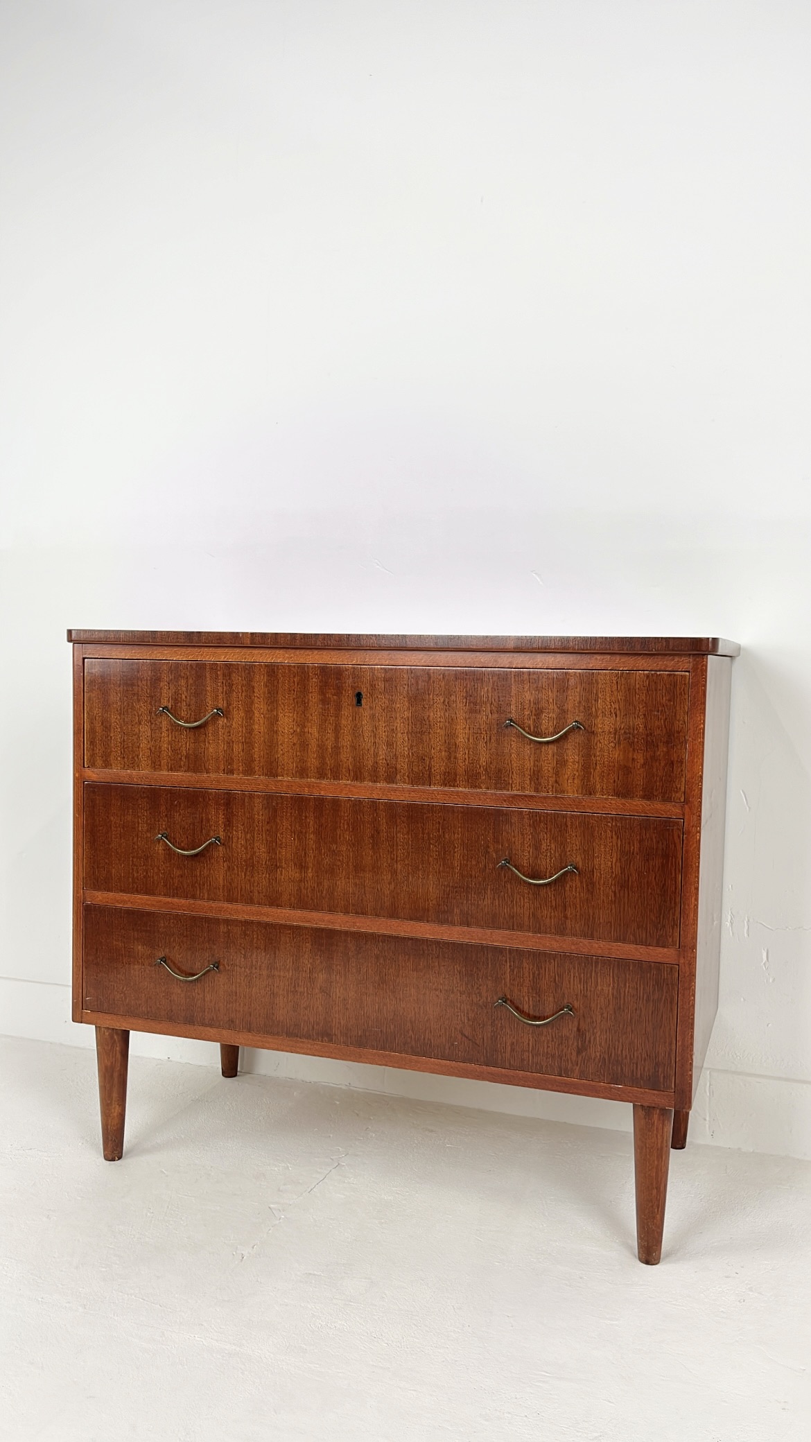 Scandinavisch Vintage Teak Fineren Ladekast Killafors image 2