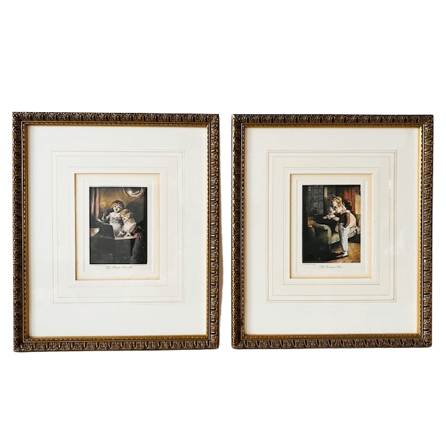 Gesigneerde Kleurengravures Door E.h. Stewart Barok image 2