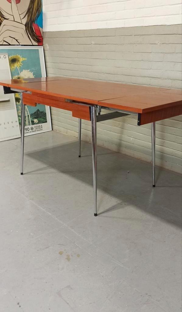 Vintage Formica Uitschuifbare Eettafel image 4