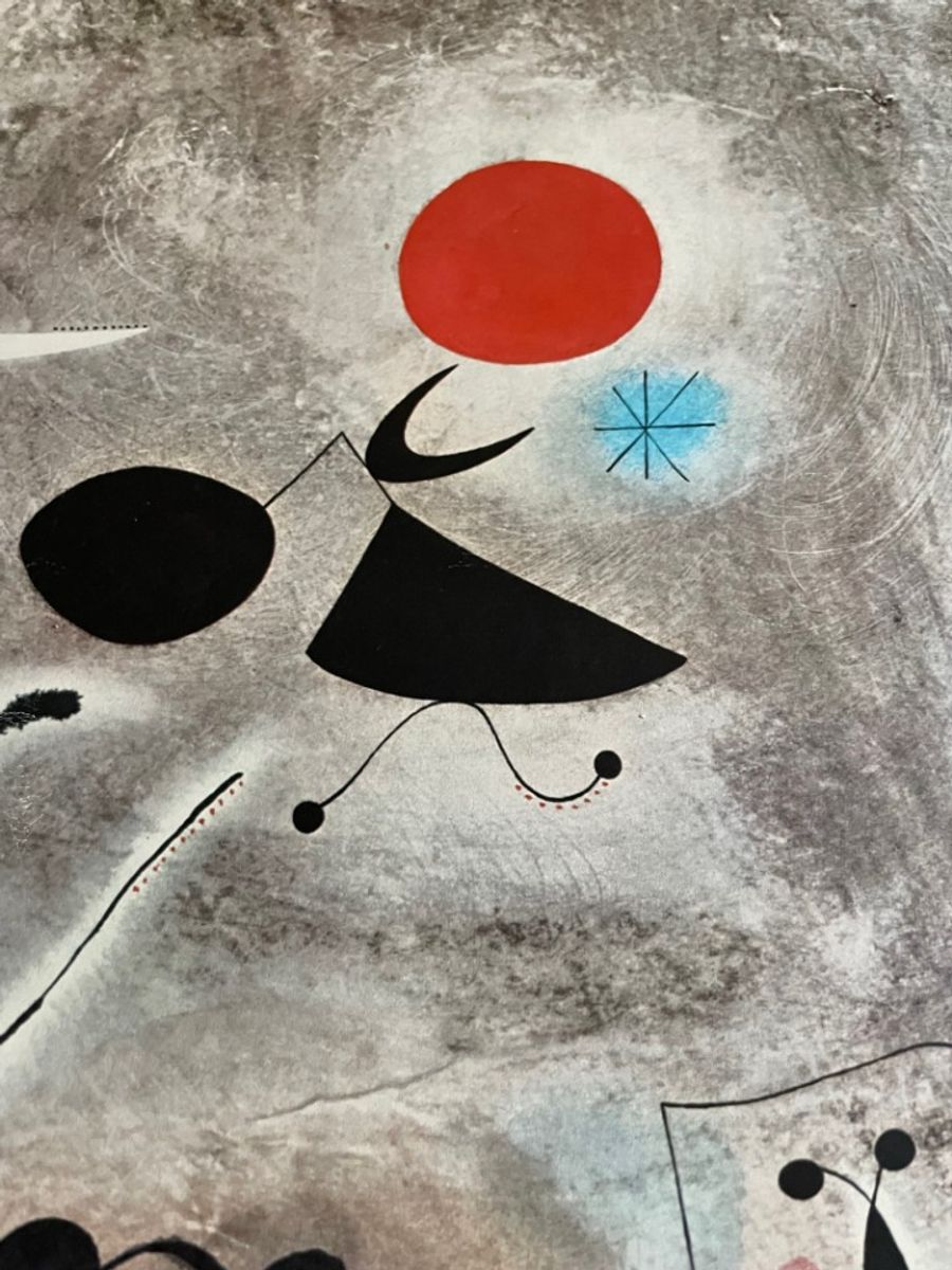 Joan Miró (1893-1983) – Woman And Birds In Front Of The Sun image 5