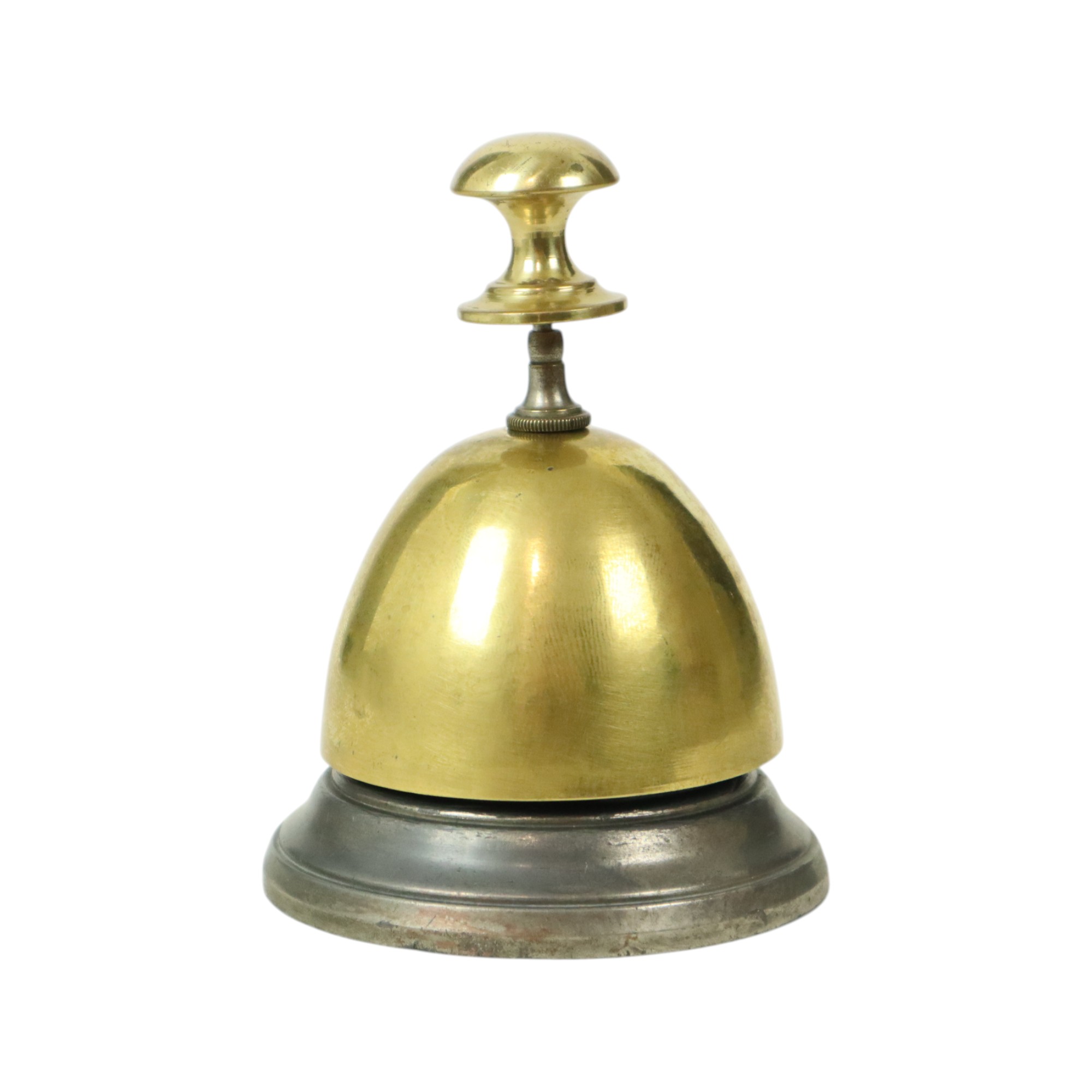 Messing En Metalen Hotelbel Receptiebel Mid-century image 3