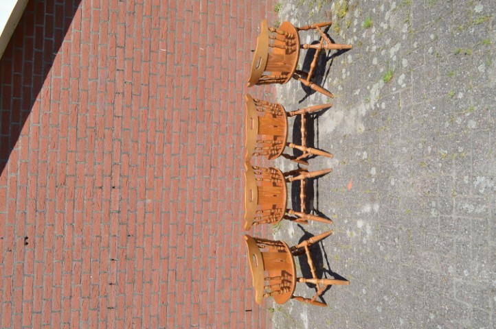 Cafestoelen Van Beukenhout Set Van 4 image 4