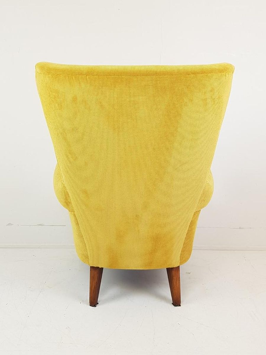 Vintage Artifort Theo Ruth Fauteuil Geel Nieuw Gestoffeerd image 6