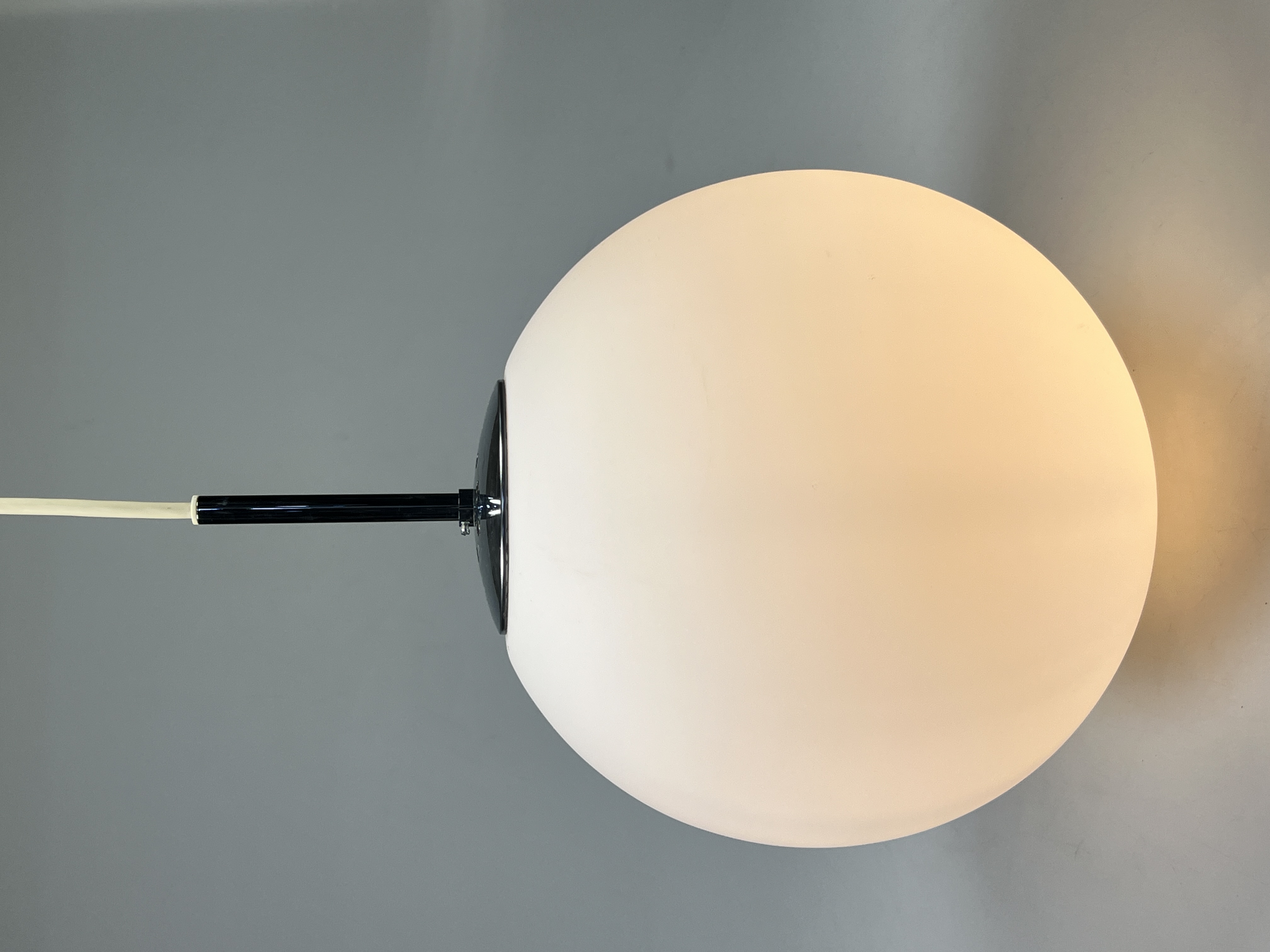 Vintage Glazen Bollamp / Hanglamp, Glashütte Limburg, Duitsland 1960's image 5