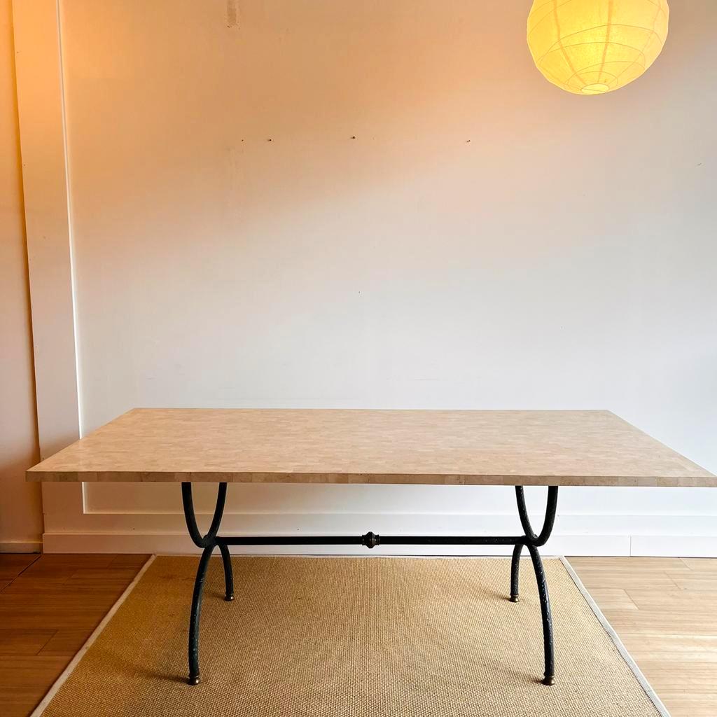 Sale Mid Century Marmer Eettafel Vintage image 12