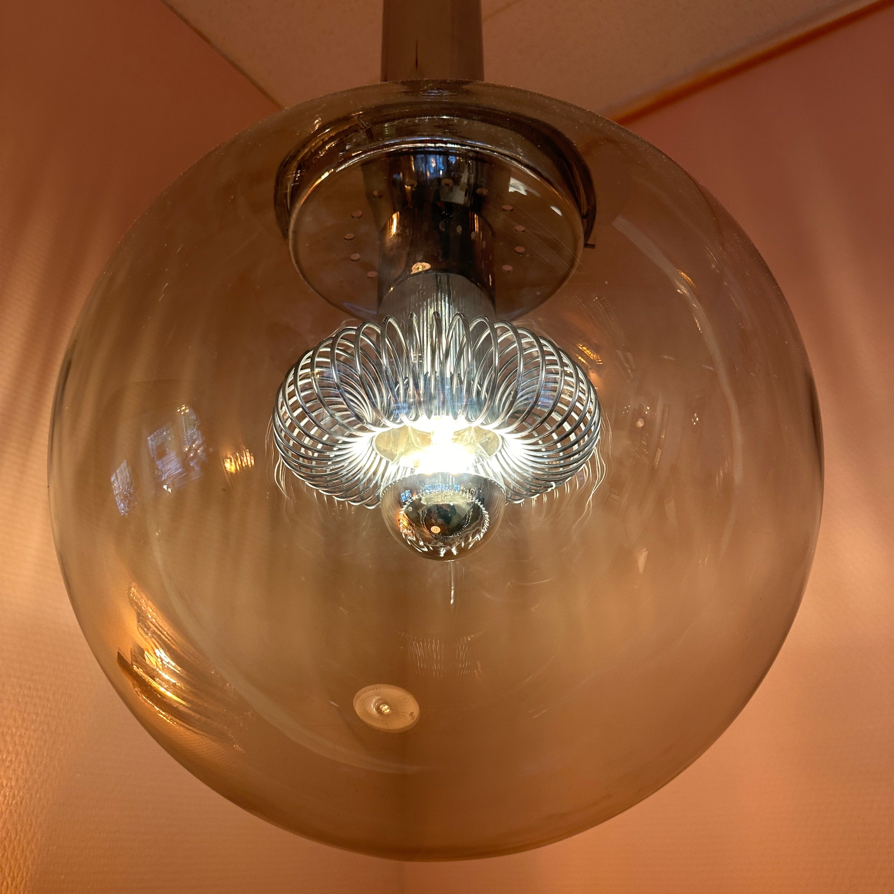 1970 Italian Chrome Globe Light image 11