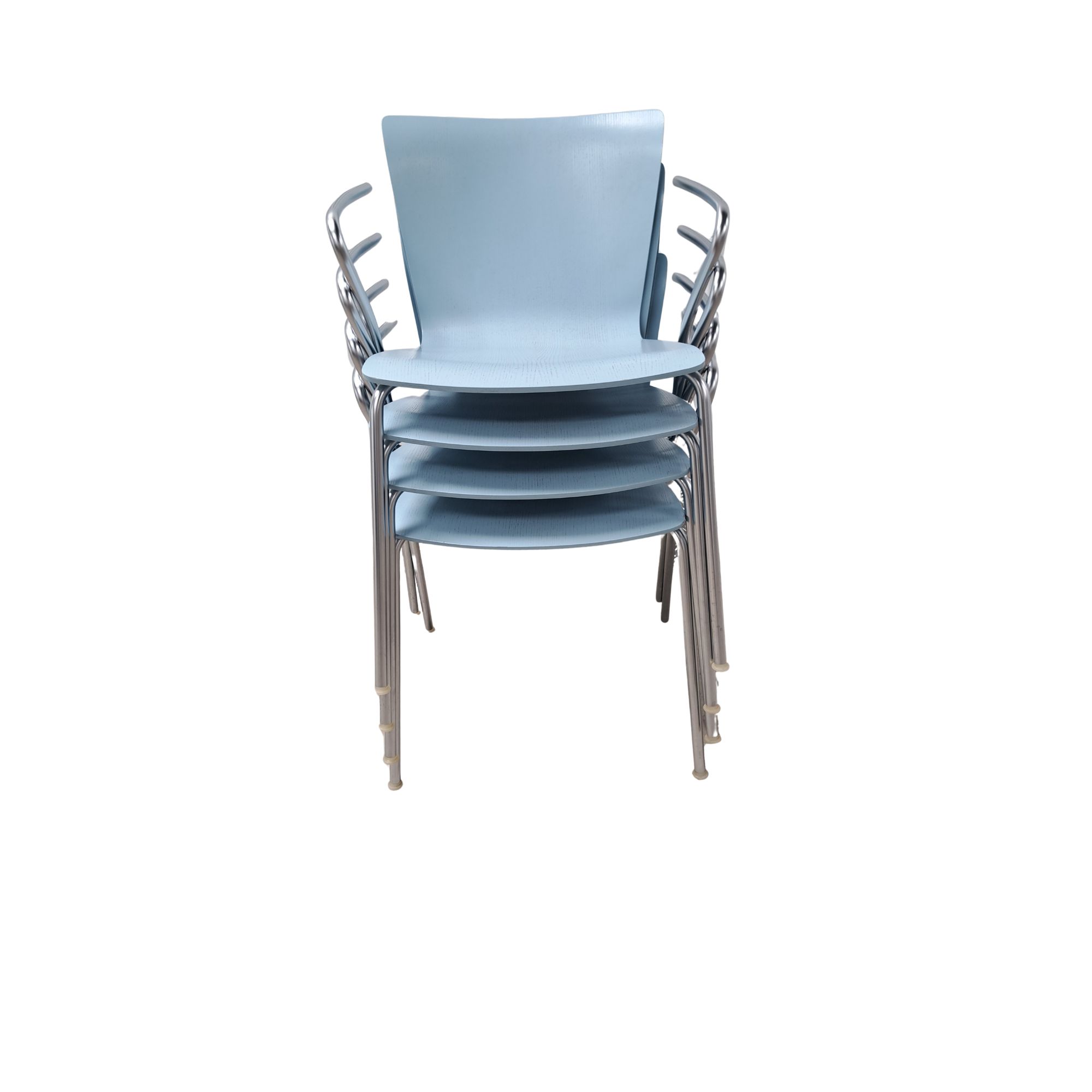 Fritz Hansen Stapelbare Stoelen - Lichtblauw image 7