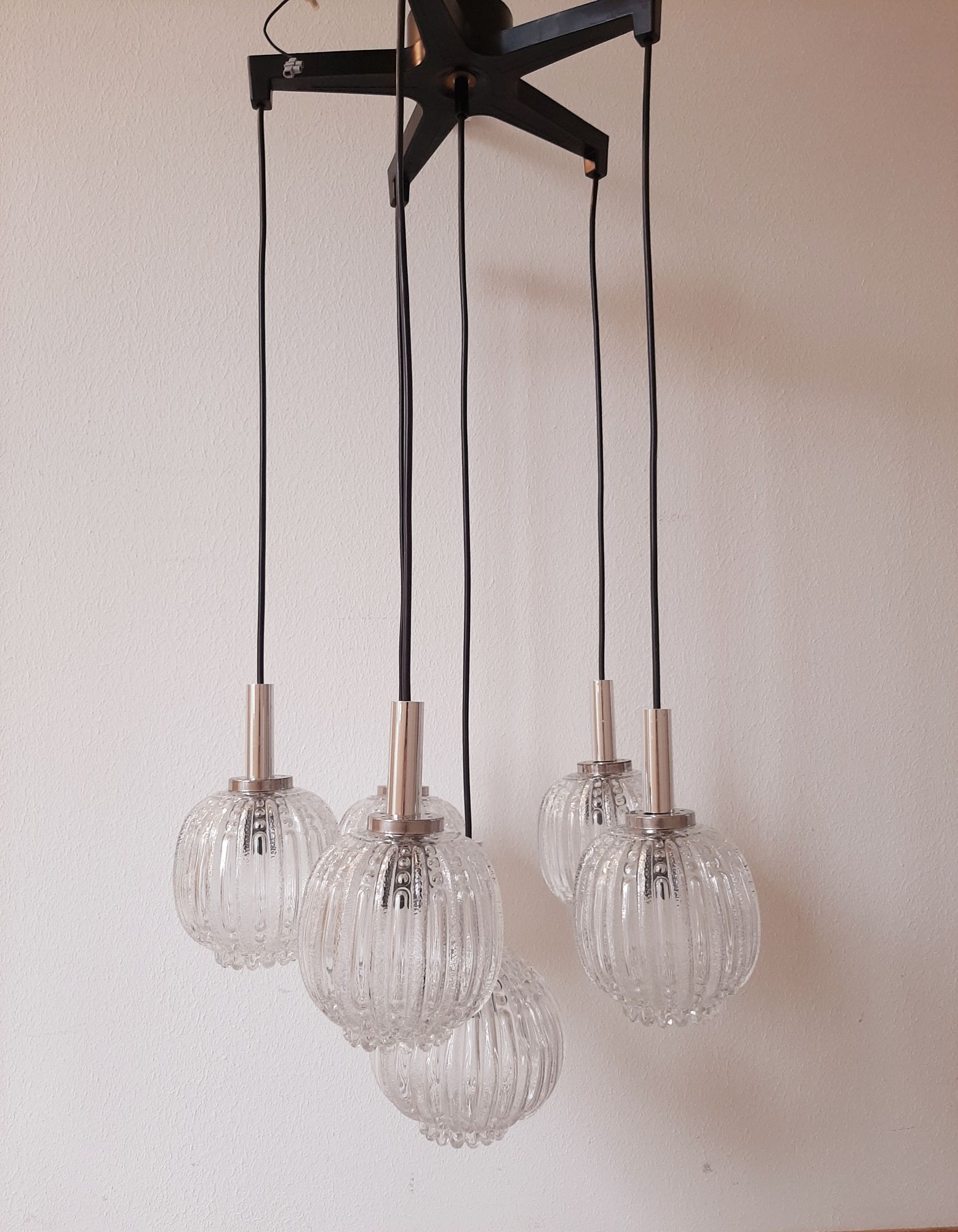 Vintage Cascadelamp | Jaren 60 Bollamp | Bubble Hanglamp image 7