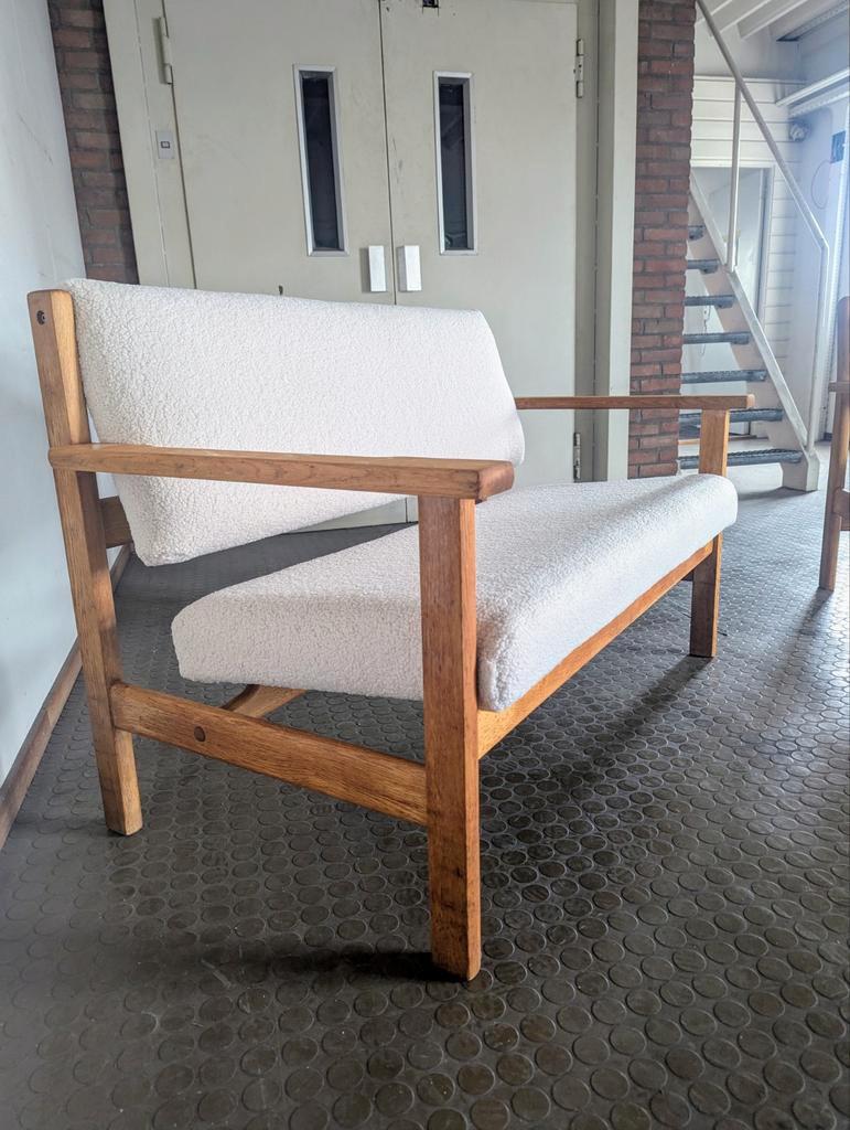 Deense Design 2-zits Bank & Fauteuil Hans Wegner Voor Getama image 3