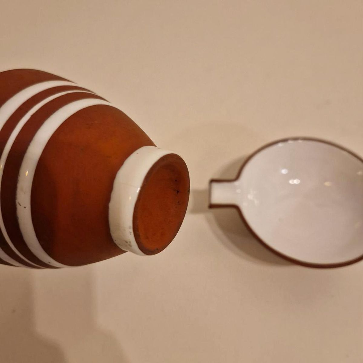 Vintage Keramiek Rook Setje Asbak Met Sigaret Bak Ravelli ? image 9