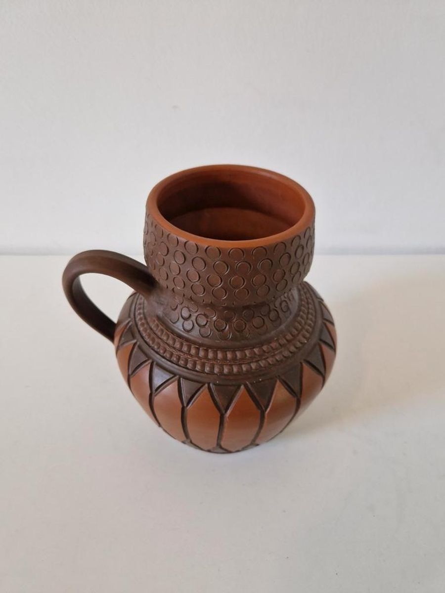 Vintage Vaas Terracotta Vaas Jaren 70 image 2