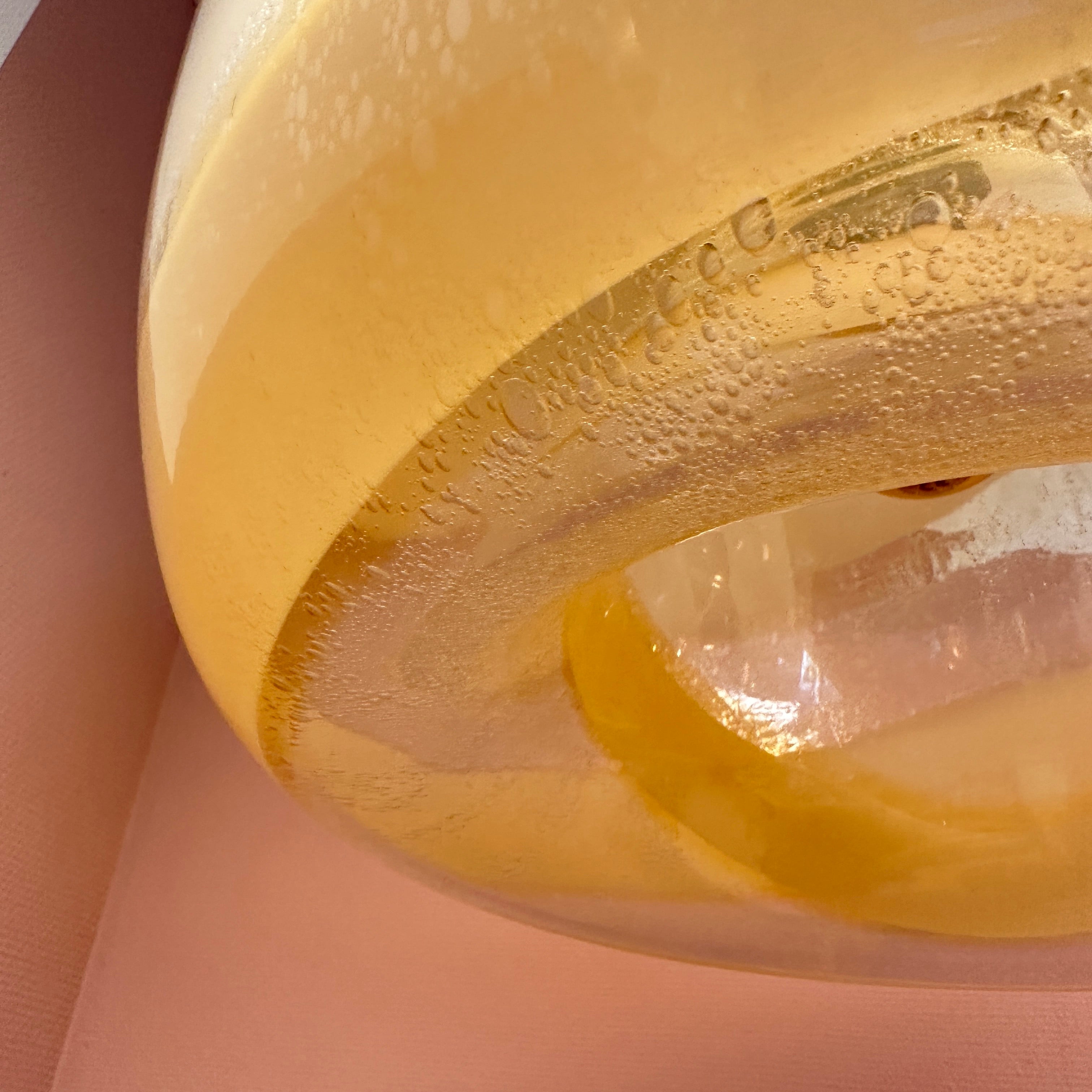 Italian Murano Glass Swirly Donut Hanging Light image 18