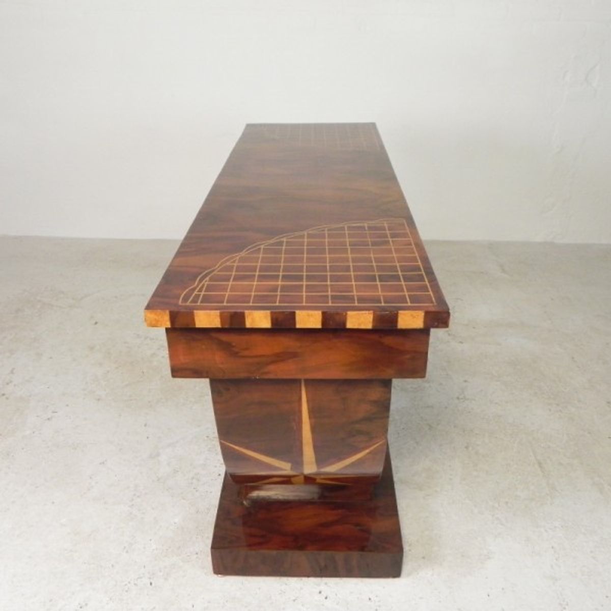 Art Deco Stijl Consoletafel Met Verschillende Soorten Ingelegd Hout image 13