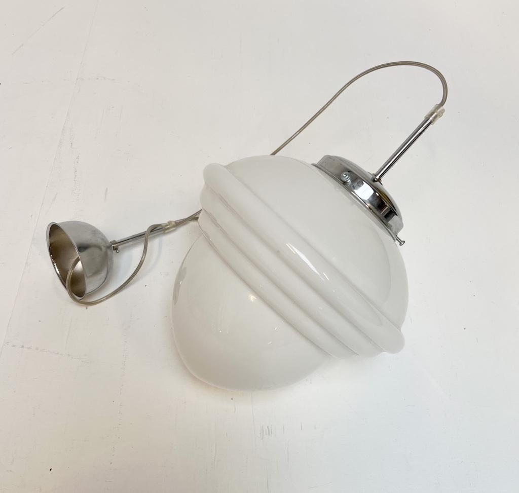 Opaalglazen Plafondlamp Met Kabel Uit De 1960’S image 11
