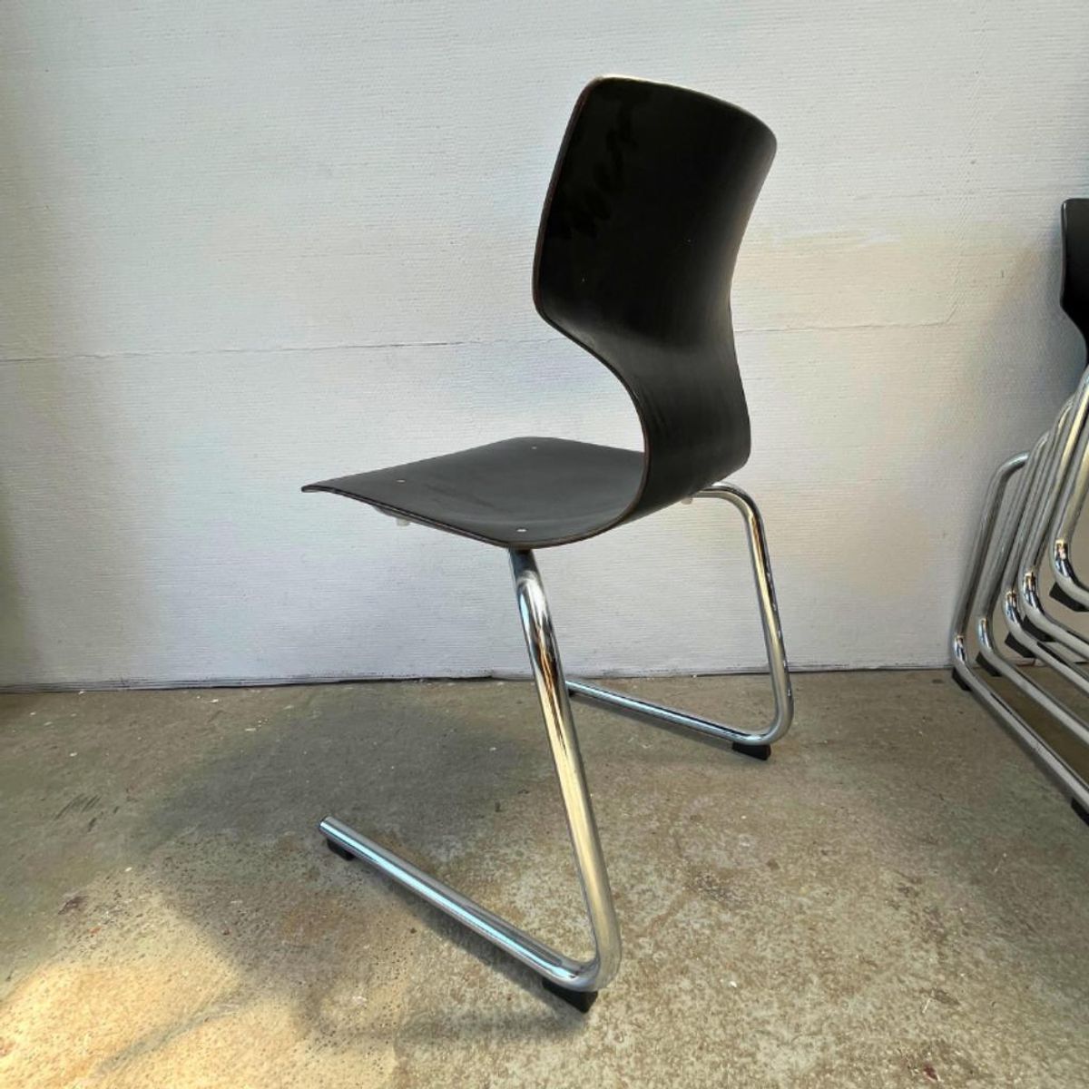 Set (6) Midcentury Designstoelen Zwart – Flötotto / Casala image 5