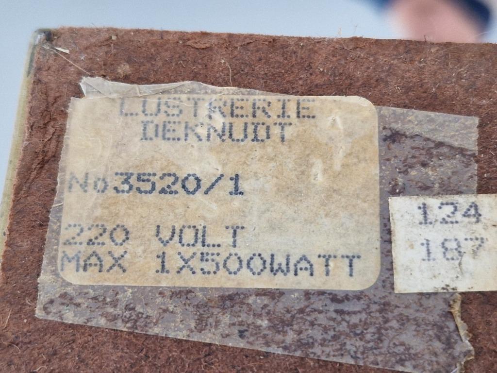 Vintage Deknudt Vloerlamp Messing Regency Uplight Belgie ´70 image 12