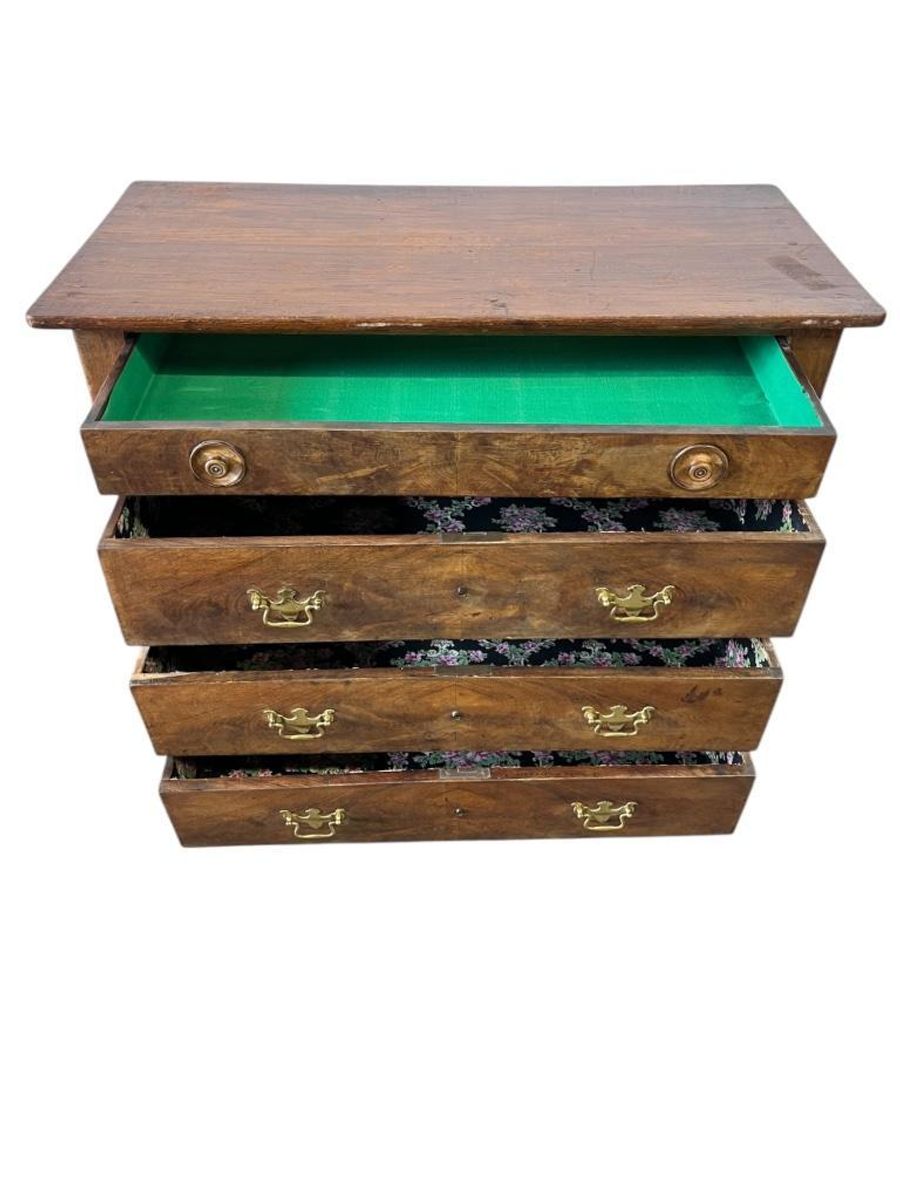 Vintage Houten Ladekast / Commode Met 'gouden' Handgrepen image 15