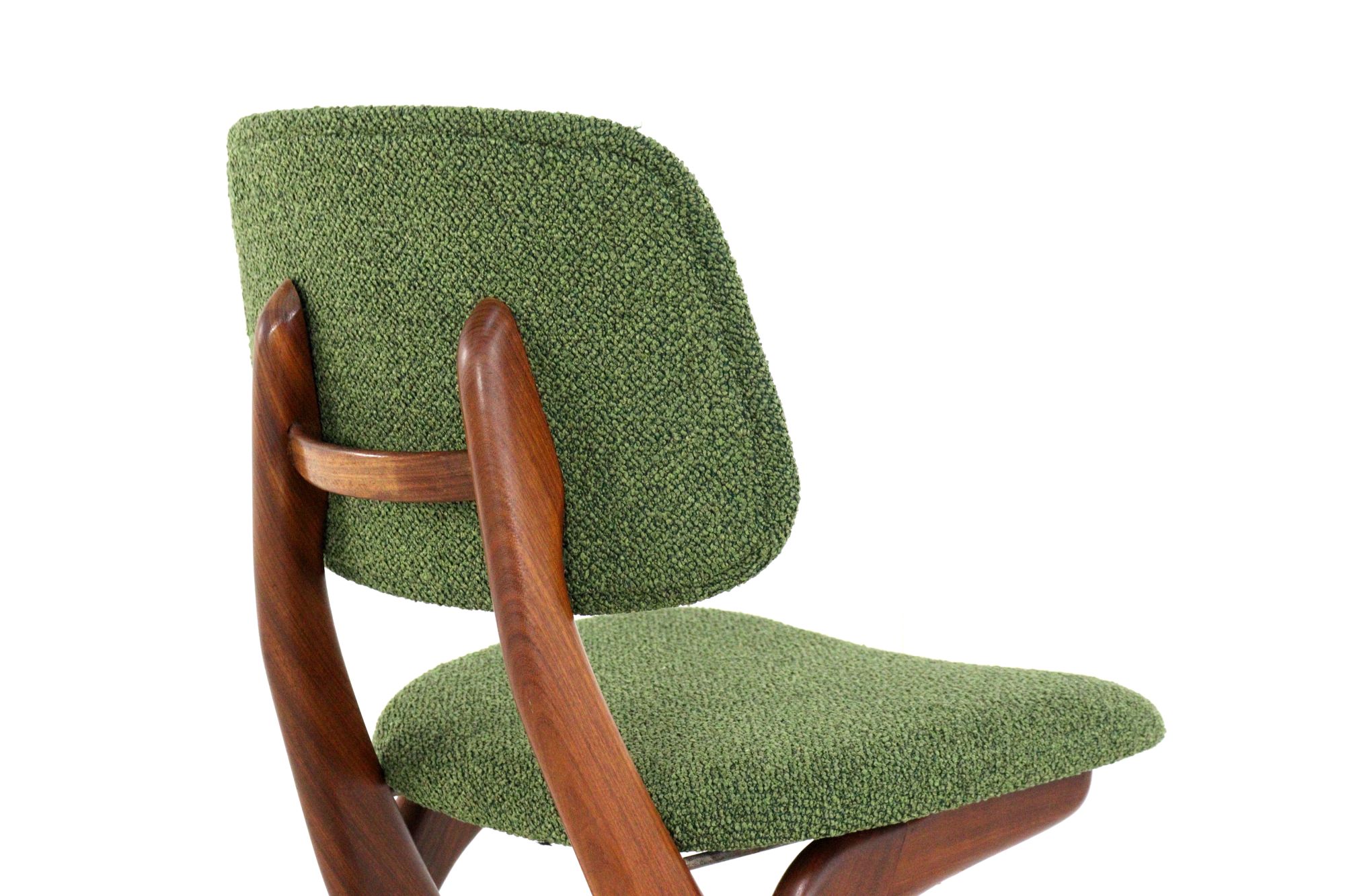 Set 6 Scissor Chairs Stoelen Attr Louis Van Teeffelen Vintage image 13