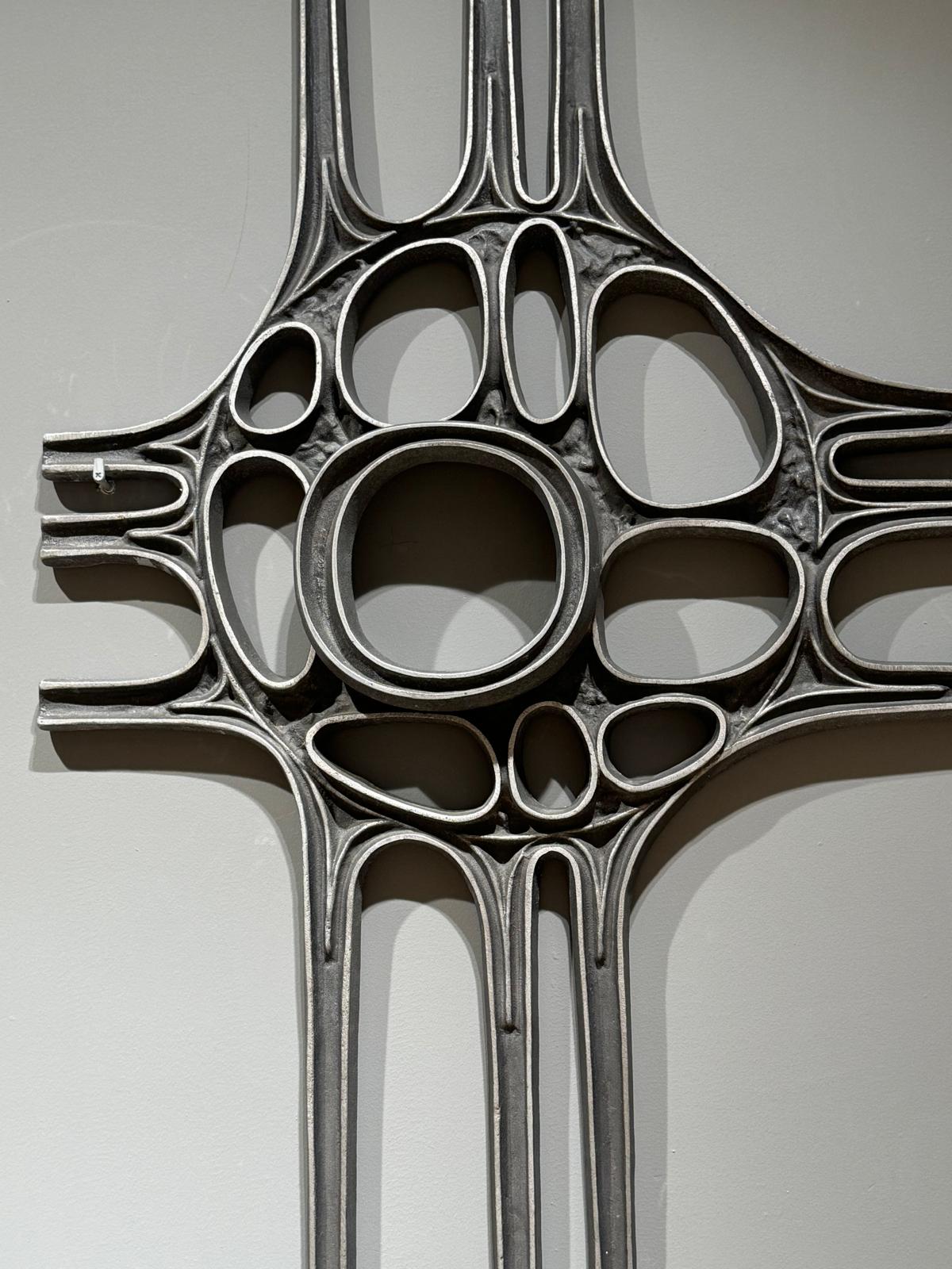 Brutalist Wall Art, Casted From Alumium image 4