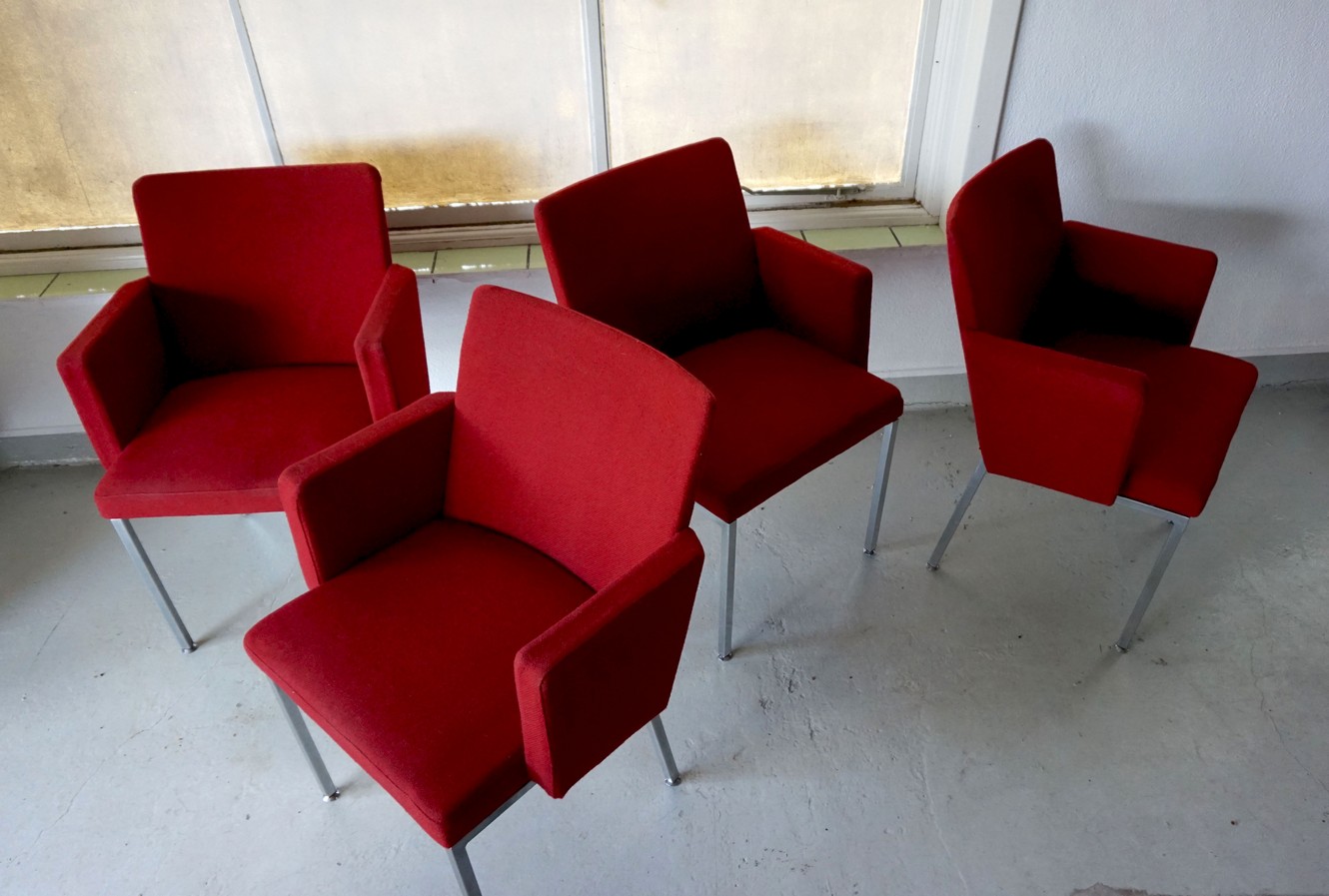 Armstoelen Van Hein Salomonson Voor Ap Originals, Set Van 4 - Moet Hergestoffeerd image 3