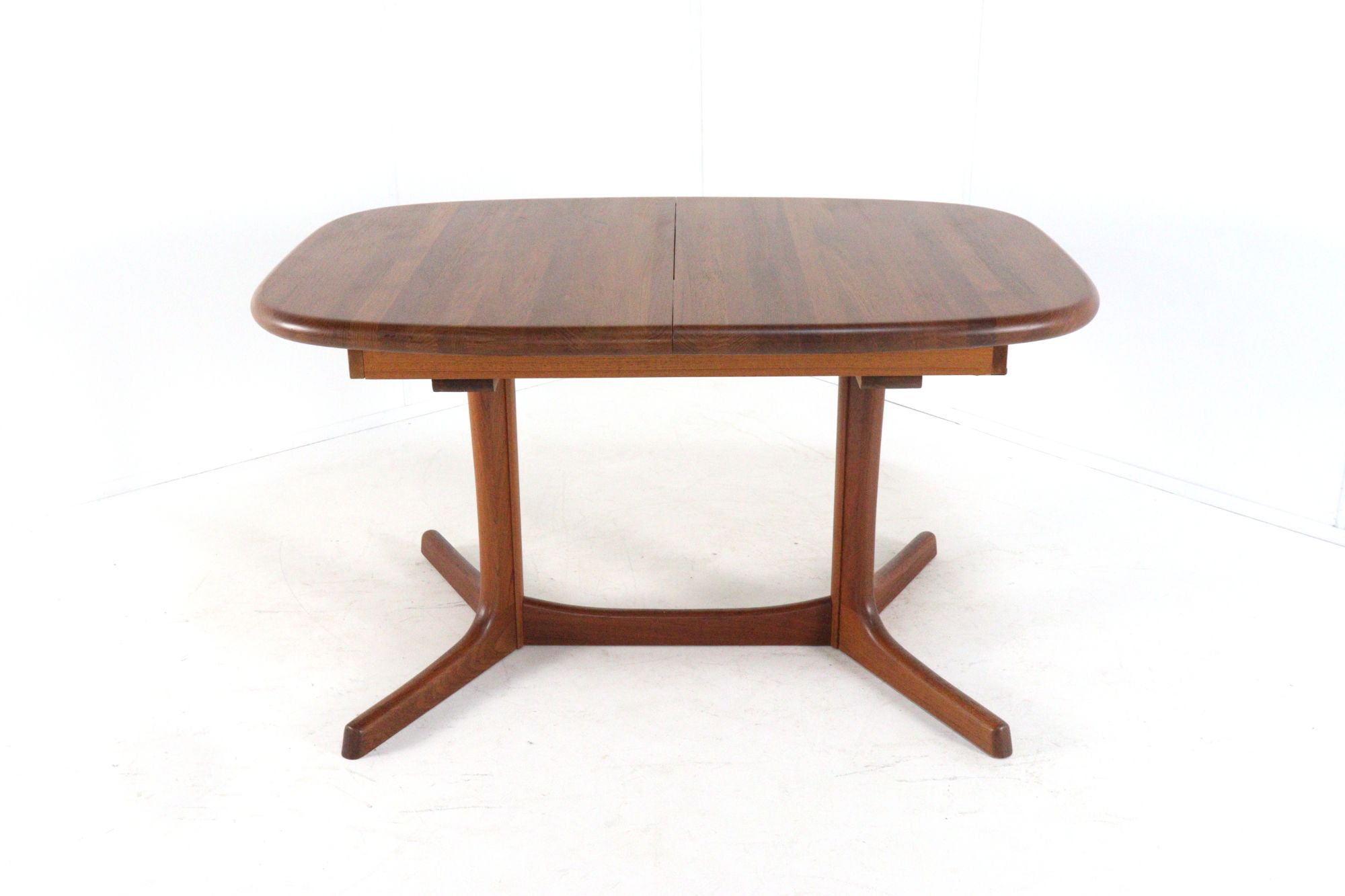 dyrlund Ovalen 1x Verlengbare Eettafel Massief Teak Vintage Deens image 7