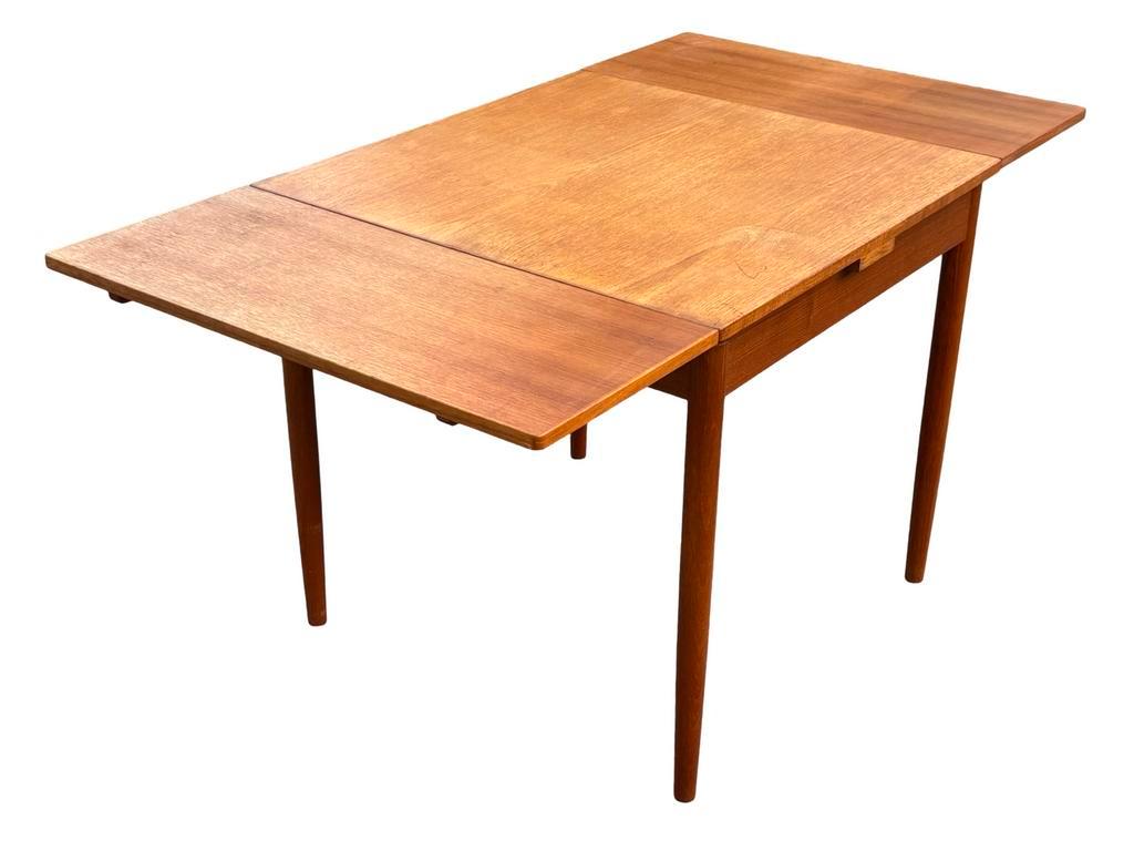 Vintage Eettafel Table Teak Fineer Jaren 60 Uitschuifbaar image 9