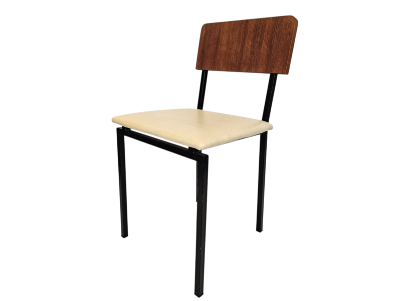 Vintage - Dutch Design - (2) Eetkamerstoelen - Martin Visser Stijl - 60's image 8