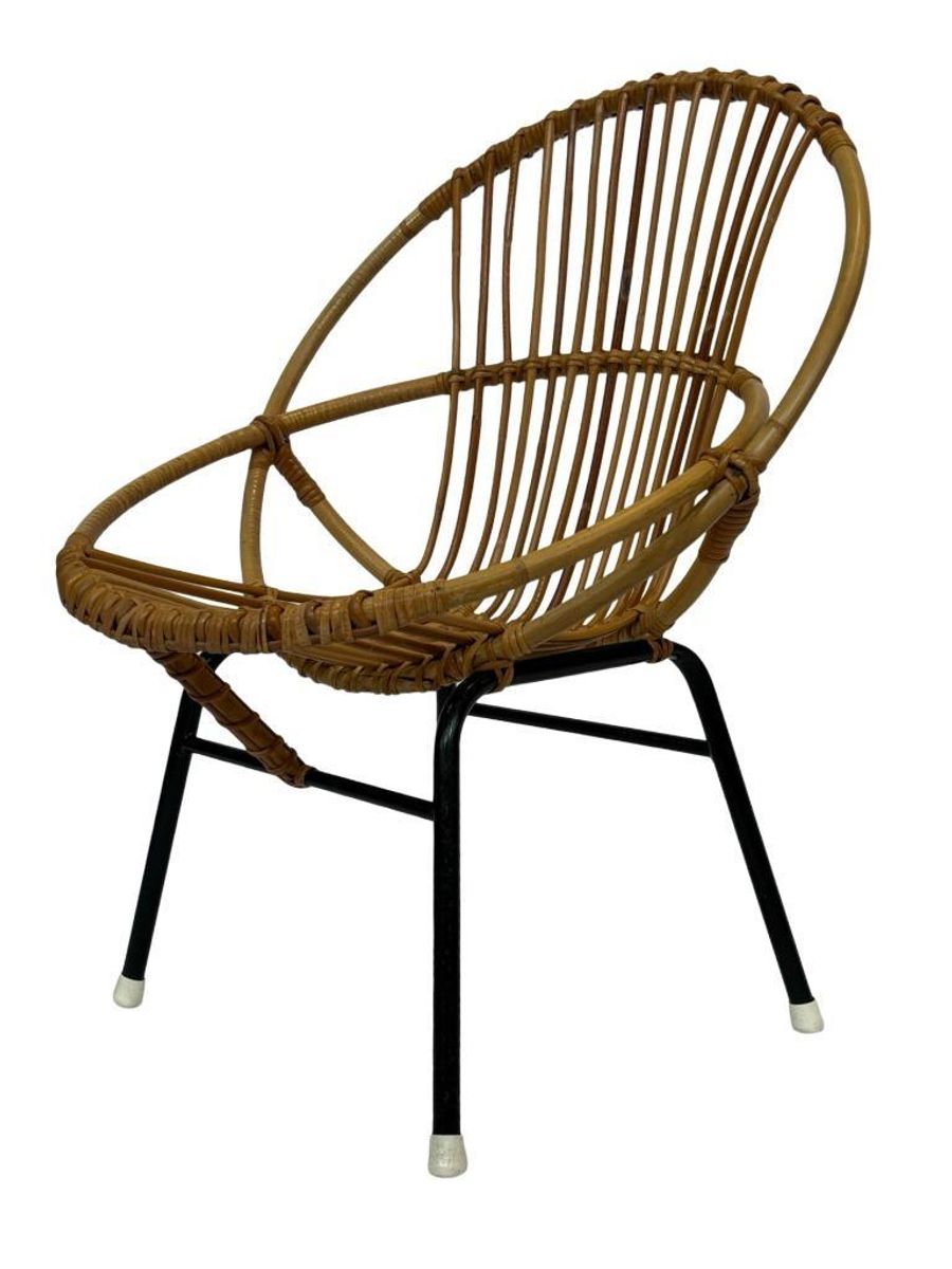 Vintage Rotan Stoel Dirk Van Sliedregt Rohe Noordwolde 1960 image 13