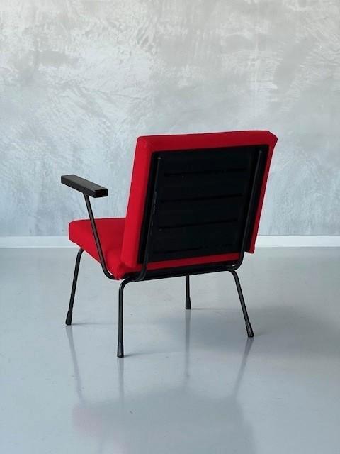 Gispen | Vintage 1401 Fauteuil Wim Rietveld Armstoel Rood image 5
