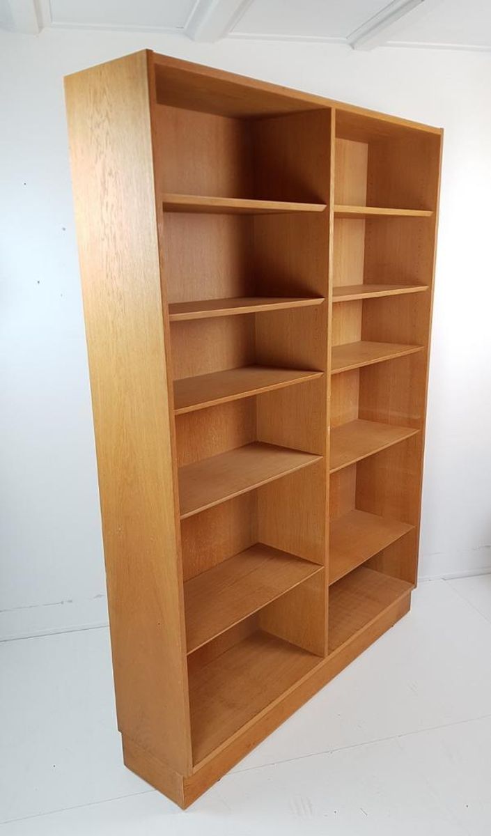 Vintage Grote Eiken Boekenkast Deens | Fineer Oak Danish image 13