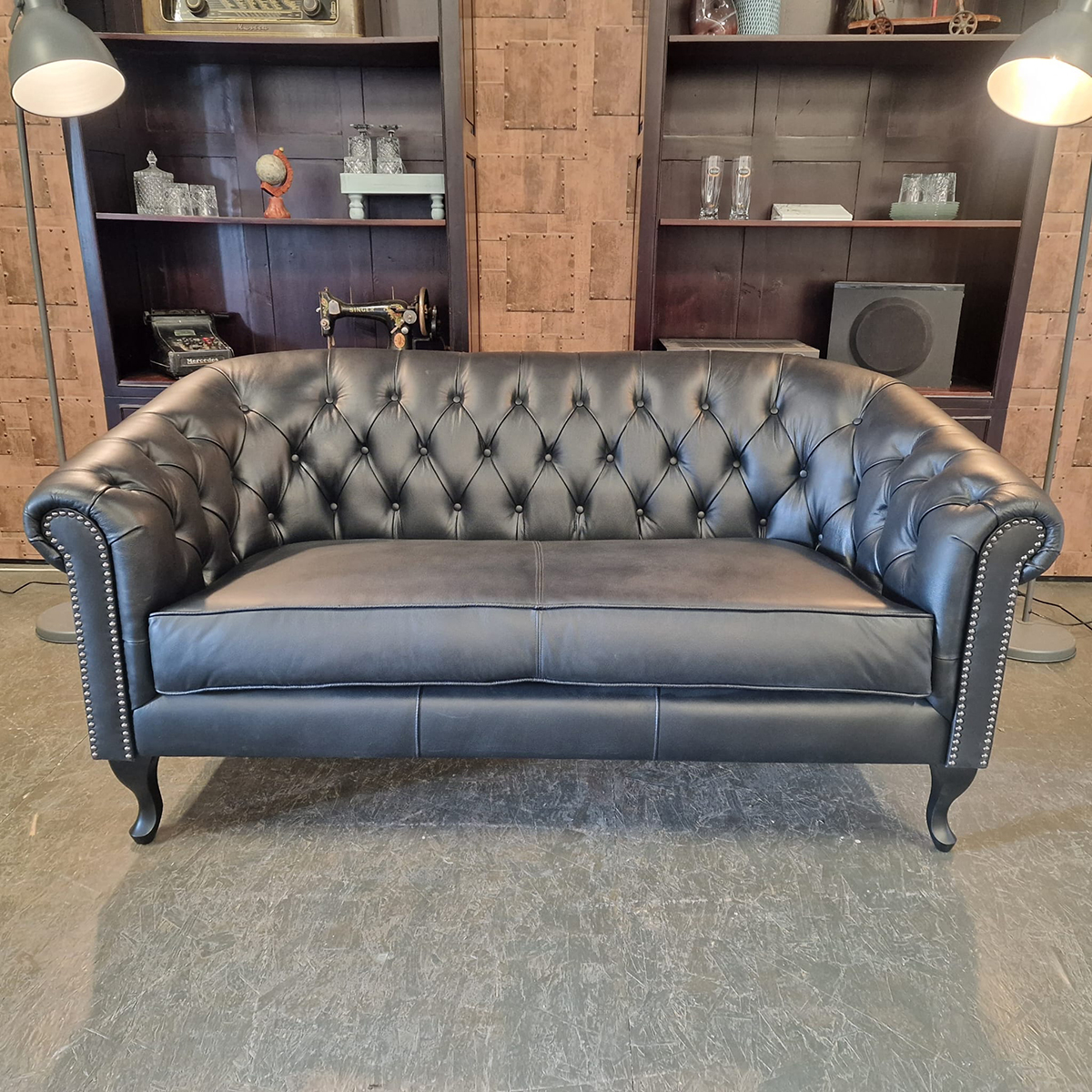 Chesterfield Hampton 2-zits - Zwart image 3
