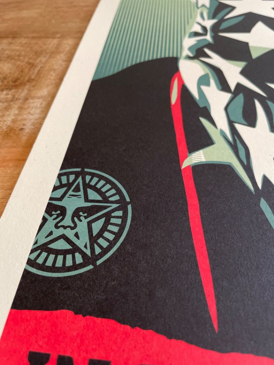 Shepard Fairey Obey Americat Riot, Signed And Dated By Artist image 2