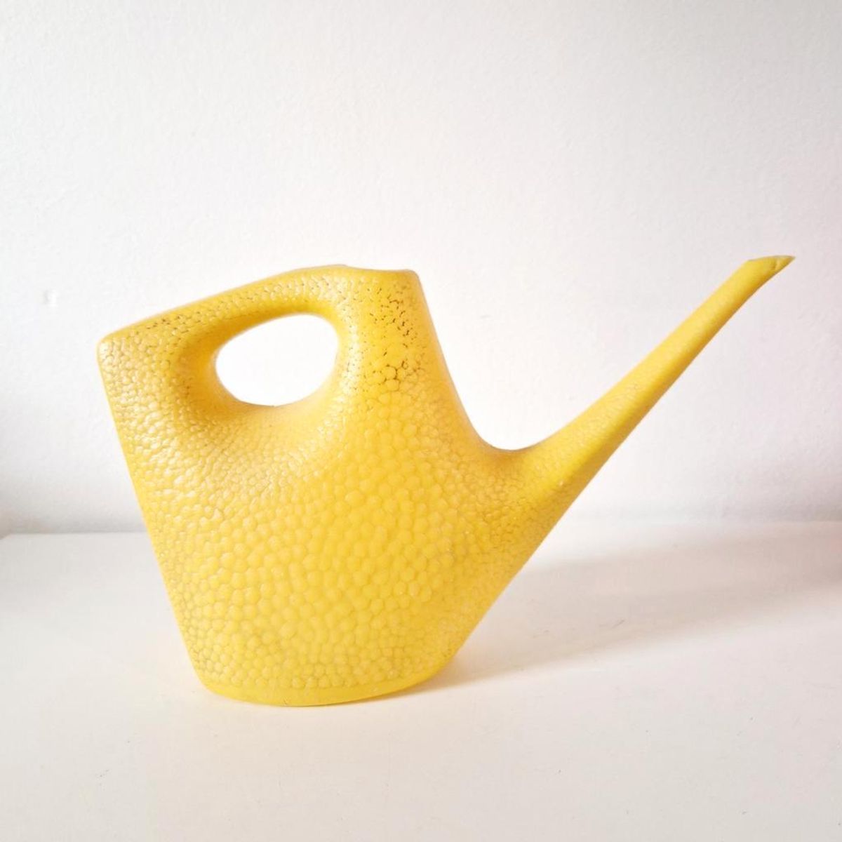 50's Vintage Gieter Sinaasappelhuid Plantengieter Gele image 2