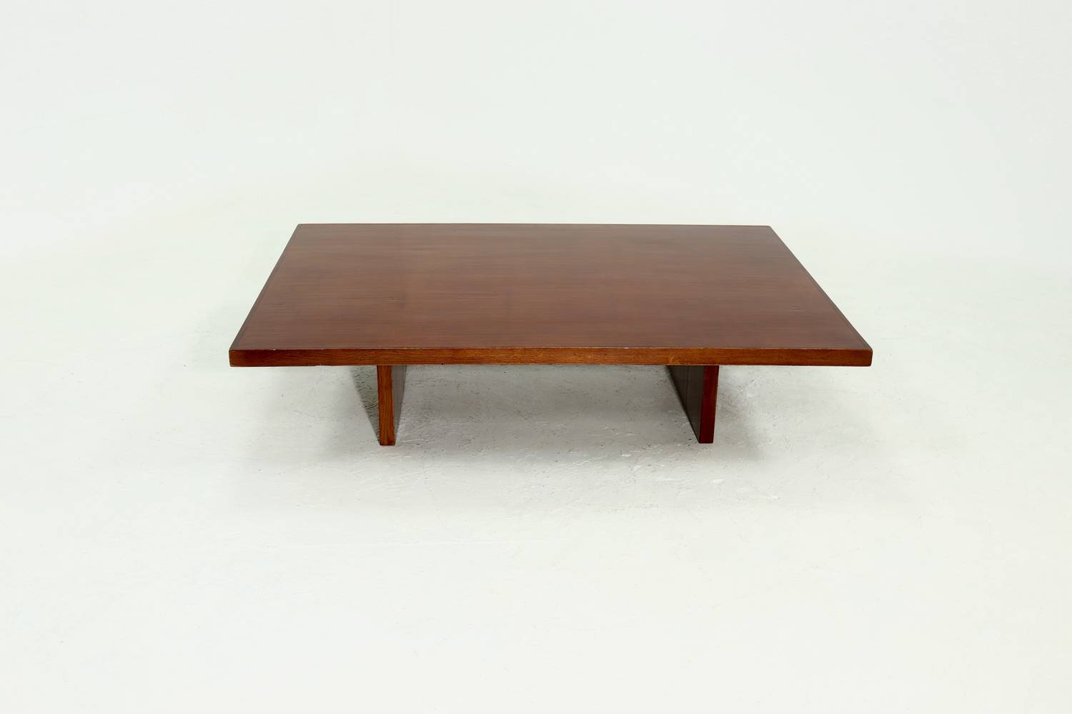 Large Bamboo And Wood Coffee Table By Axel Vervoordt 1980s image 3