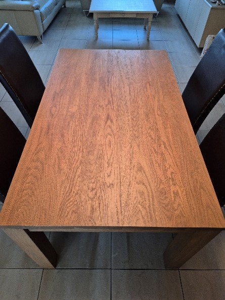 Massieve Eiken Eettafel – Afwerking Grijs Eik image 2