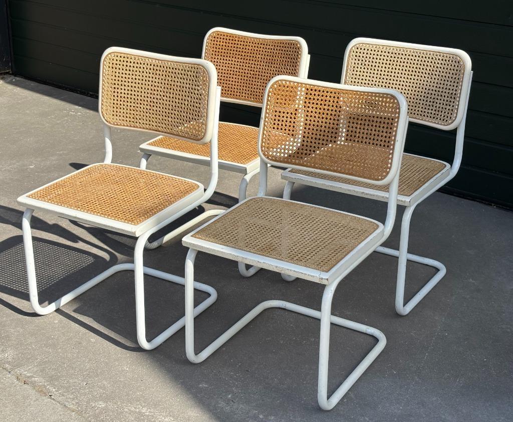 Set Van 4 Cesca Stoelen In Wit Eetkamerstoelen Design image 5