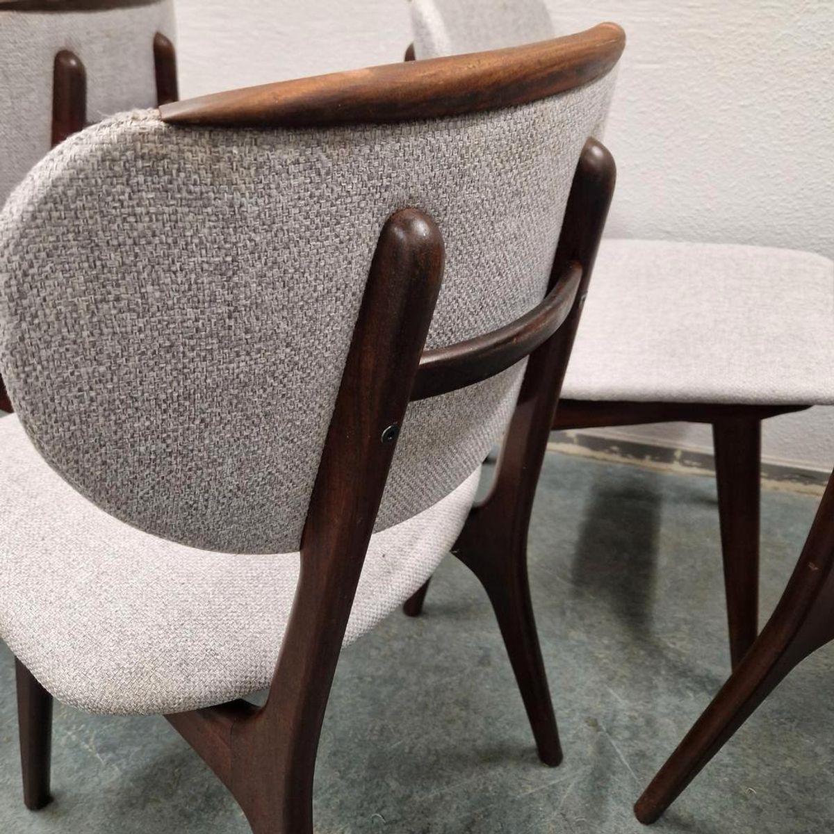 4 Vintage Eetkamerstoelen 4 Vintage Stoelen Bekleed image 16