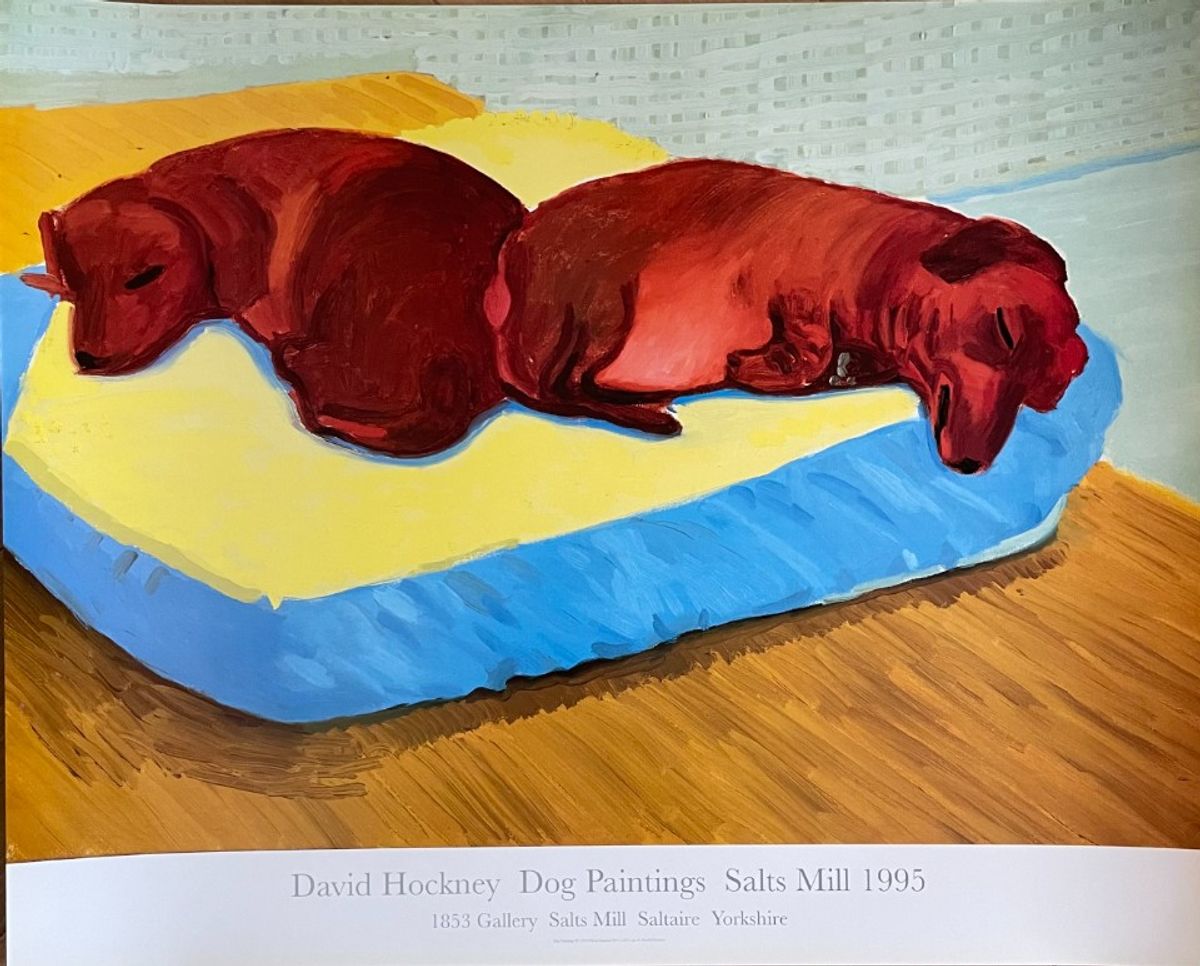 David Hockney, Dog Paintings 38 Salts Mill 1995. image 8