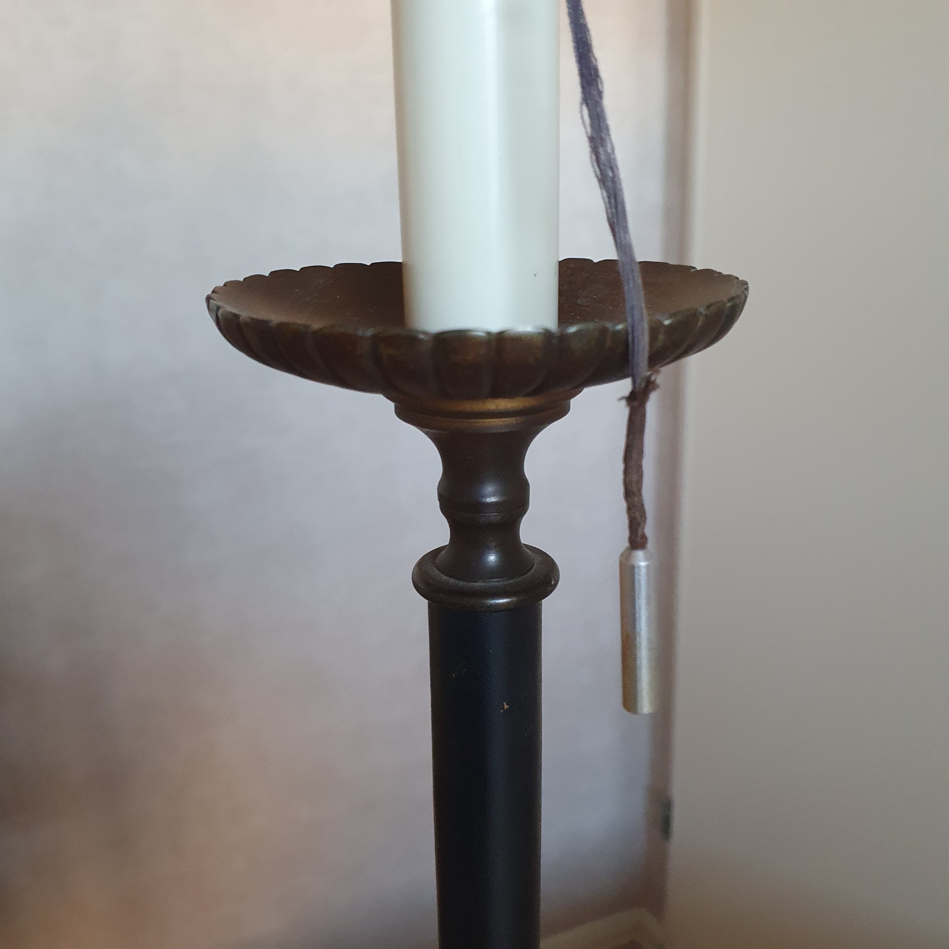 Klassiek - Vloerlamp - Staande Lamp - Met Leder Omkleed -1950 image 12