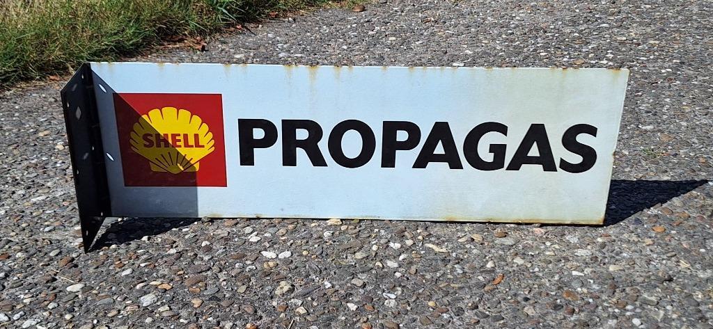 Dubbelzijdig Emaille Reclamebord Van Shell️⛽️ image 4