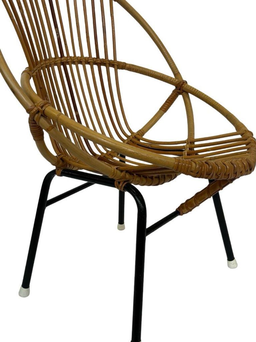 Vintage Rotan Stoel Dirk Van Sliedregt Rohe Noordwolde 1960 image 14
