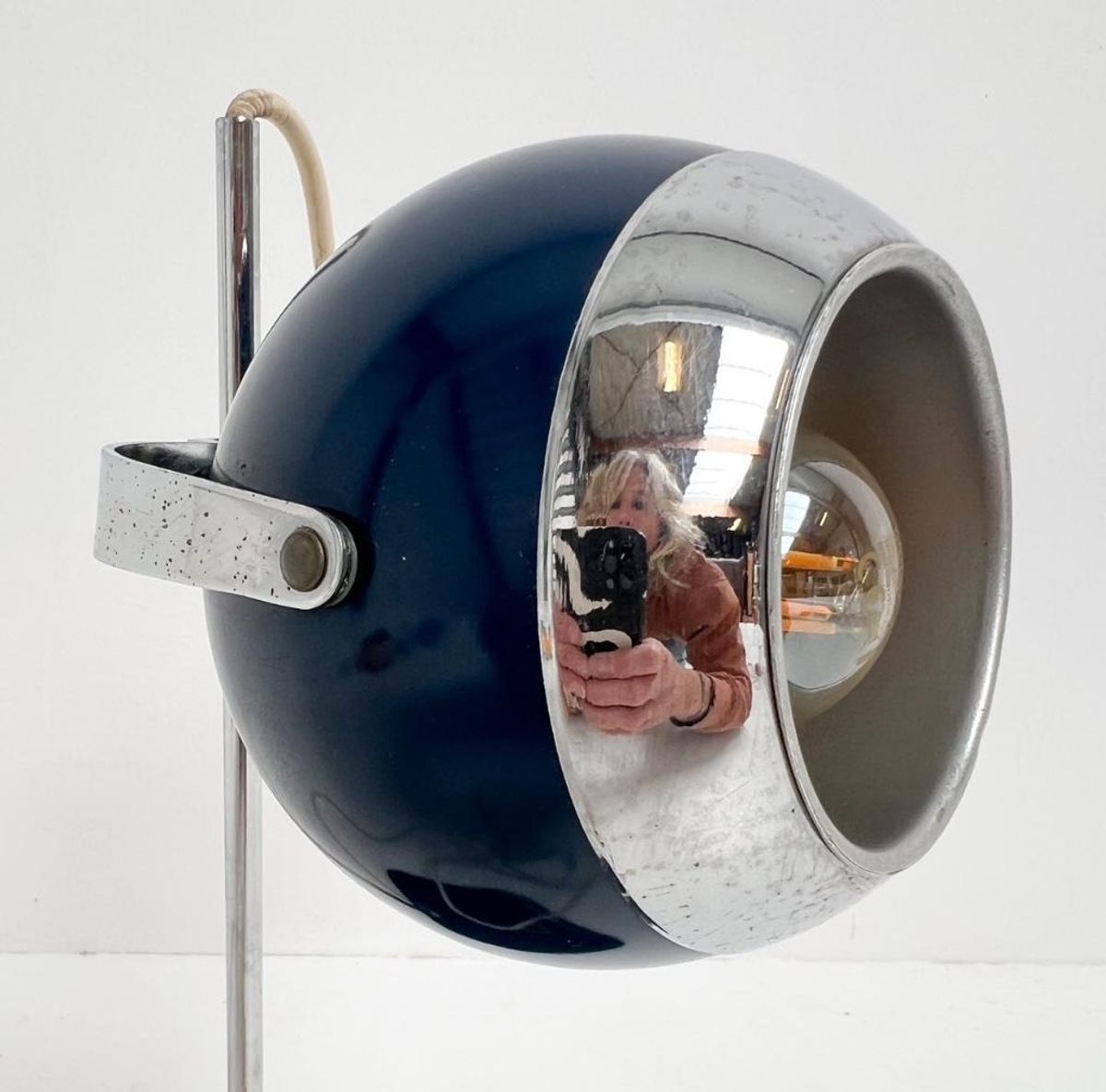 Blauwe Space Age Tafellamp, 1960's image 3
