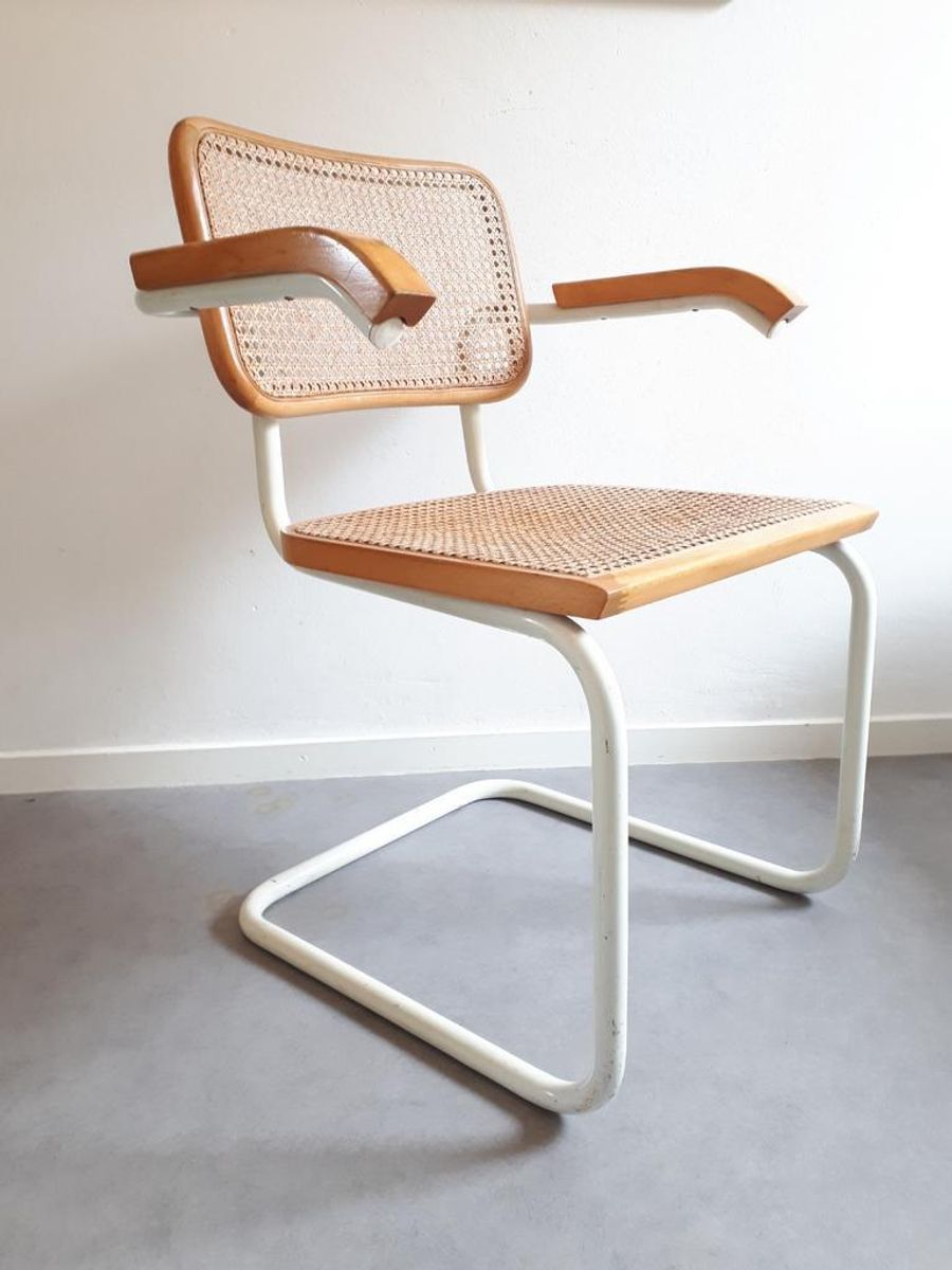 * Vintage Cesca Stoel Marcel Breuer Stijl Webbing Bureaustoel - Tnc3 image 2