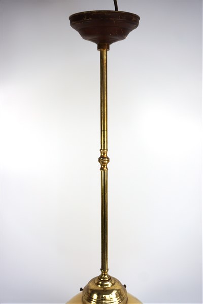 Art Deco Glazen Hanglamp Gemarmerd image 5