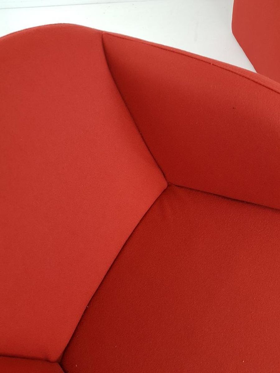Artifort Ben’s Steenrood / Donker Oranje Fauteuils Ploegstof image 11