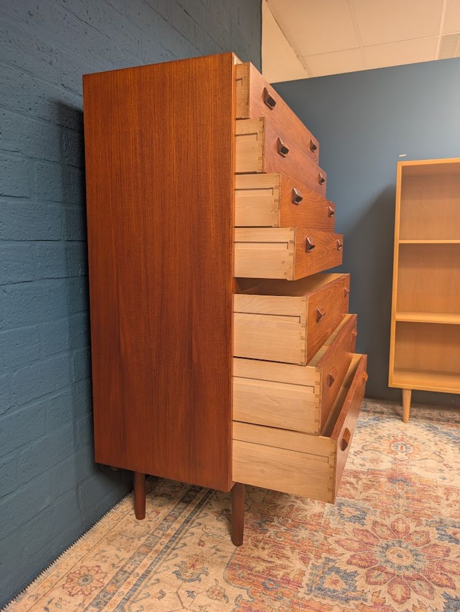 Vintage Tallboy Ladekast, Børge Mogensen Voor Søborg Møbelfabrik, Jaren 60 image 5