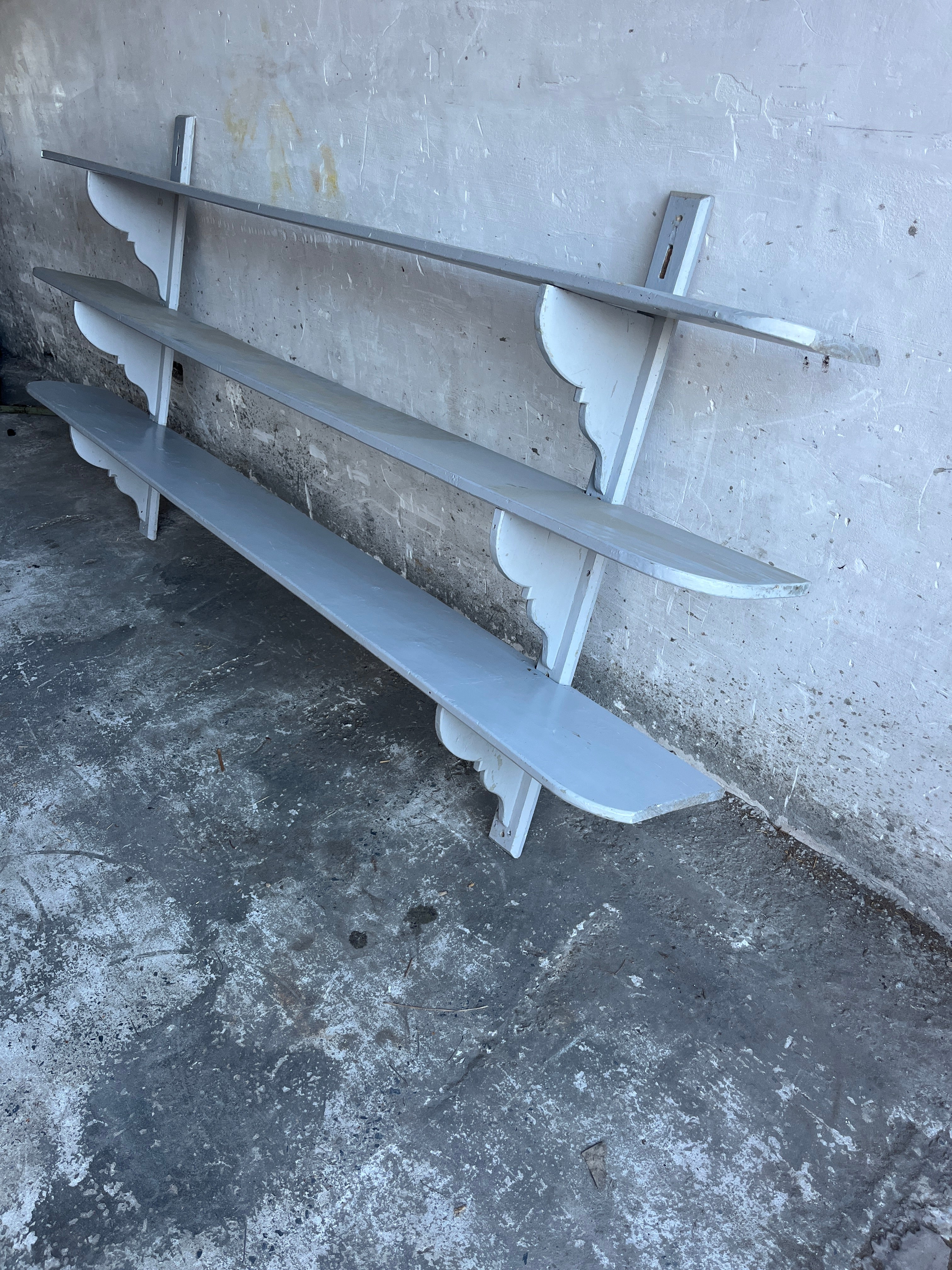 Xl Antique French Wall Rack – Industrial Style image 2