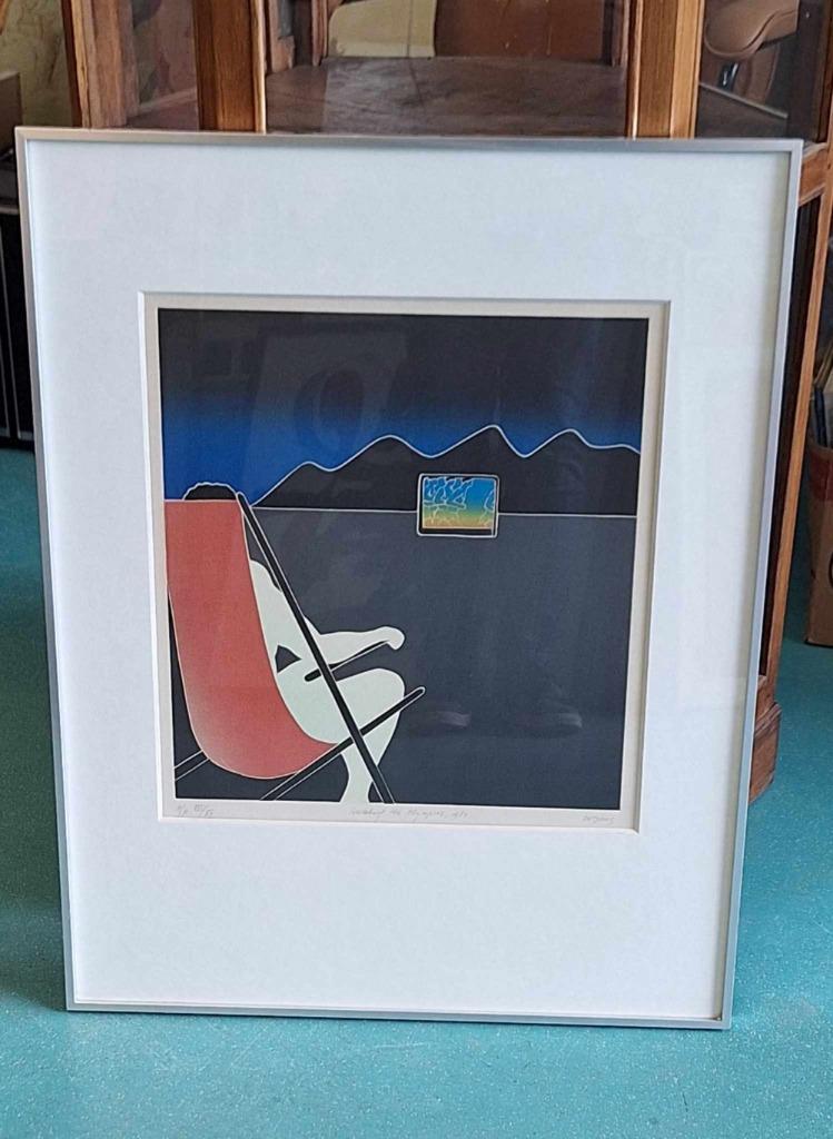 Ets Van Thom De Jong (1940-1988), Watching The Olympics. image 2