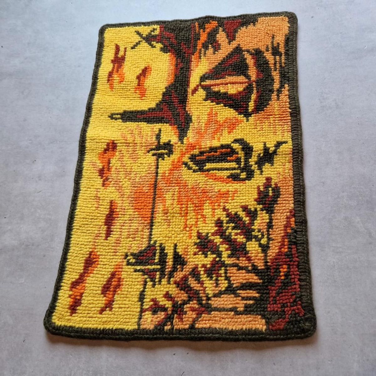 * Vintage Kleedje Retro Wandkleed Mat Wollen Kleedje image 3